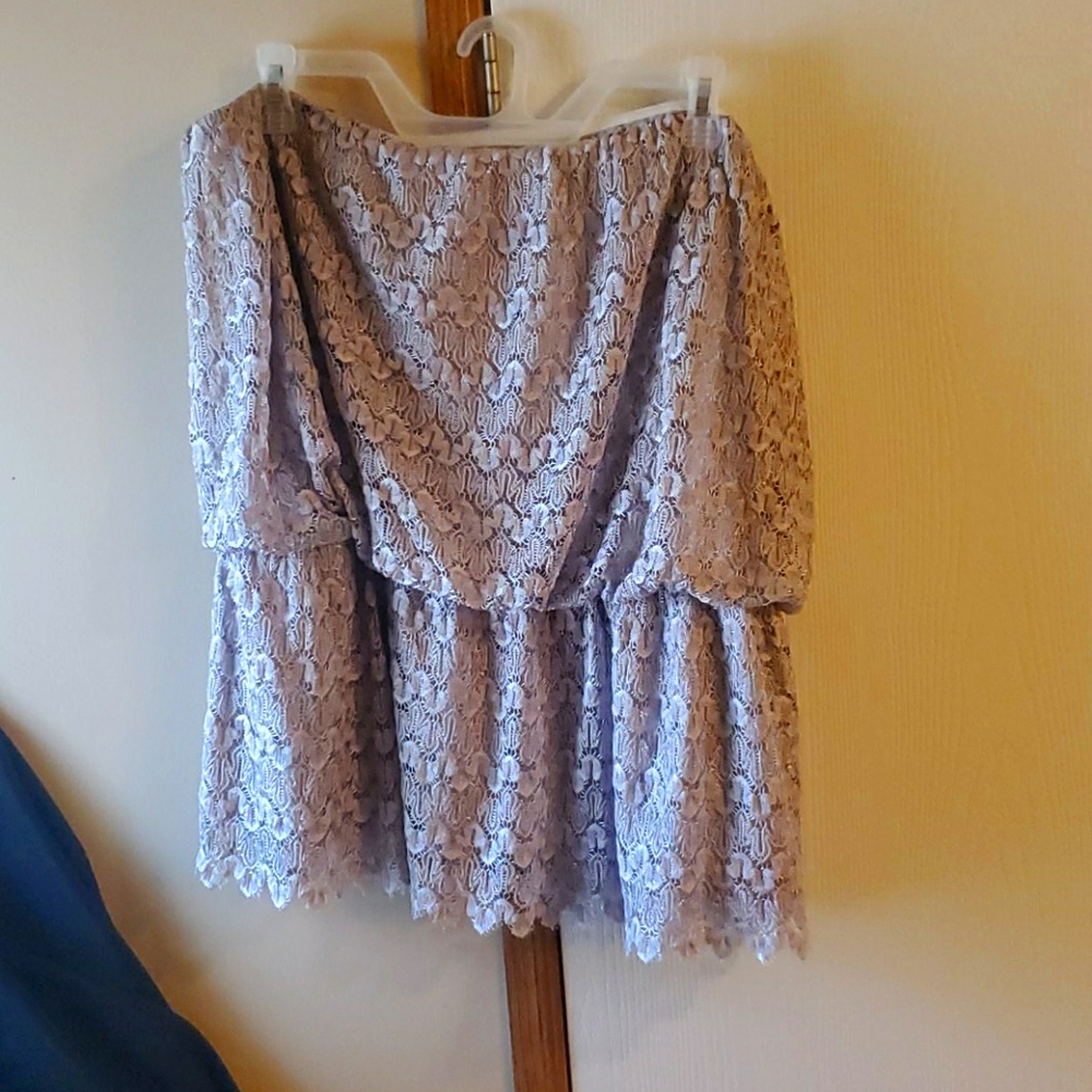 Lace tube top XL